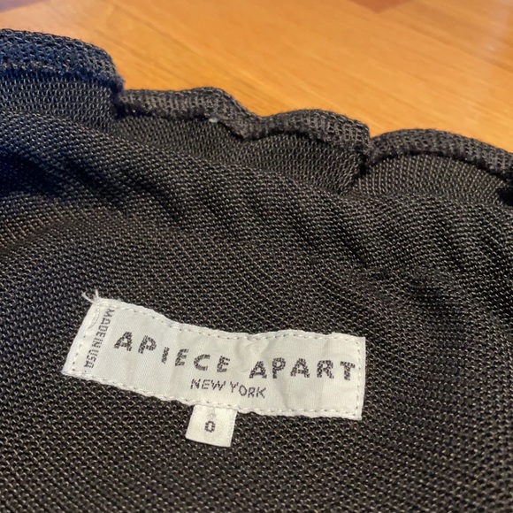 Apiece Apart Black One-Shoulder Dress Sz 0 - Picture 7 of 8